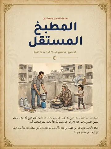 افتتاحية فصل «المطبخ المستقل» برسم أسرة تطبخ بلا كهرباء
